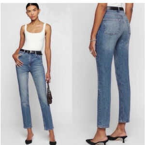 Reformation Liza Ultra High Rise Straight Leg Jeans In Malta Womens 29* Casual